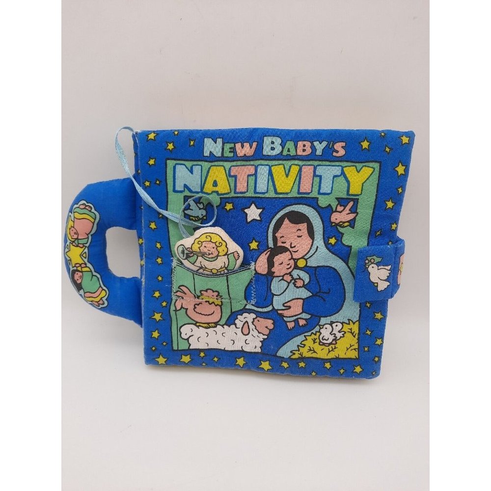 Reader's Digest Fabric Children's Soft Book New Baby's Nativity w/Handle 1999